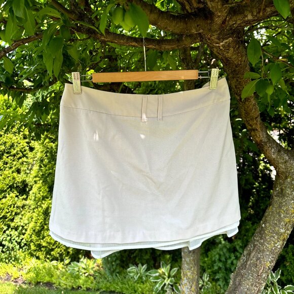 Ivory Pleated Mini Skirt - Picture 5 of 5